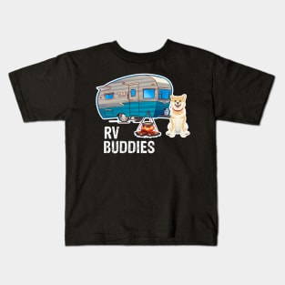 Shiba Inu Dog Rv Buddies Pet Lovers Funny Camping Camper Kids T-Shirt